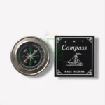 BRUJULA METALICA PLATEADA