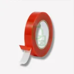 CINTA DOBLE FAZ POLIESTER ROJO 12MM X 5MTS