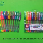 ESFERO POINTER 1501-1017-12 GEL NEON ESCARCHADO