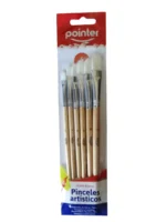 PINCELES POINTER 0513AO X6 LENGUA GATO SURTIDO - Imagen 3