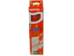 Lapiz Color Rojo Kores x6 Jumbo Con Sacapunta y Borrador